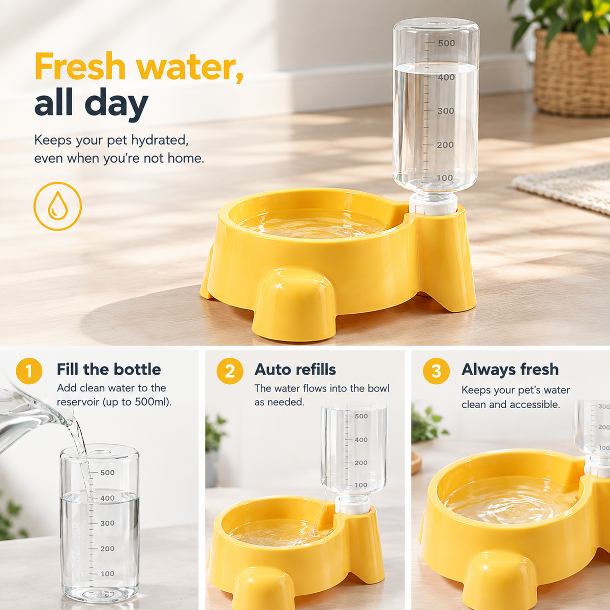 Automatic Pet Water Bottle